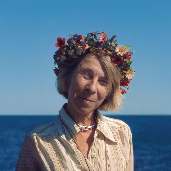 Tove Jansson on Klovharun. ┬® Per Olov Jansson © Moomin ™